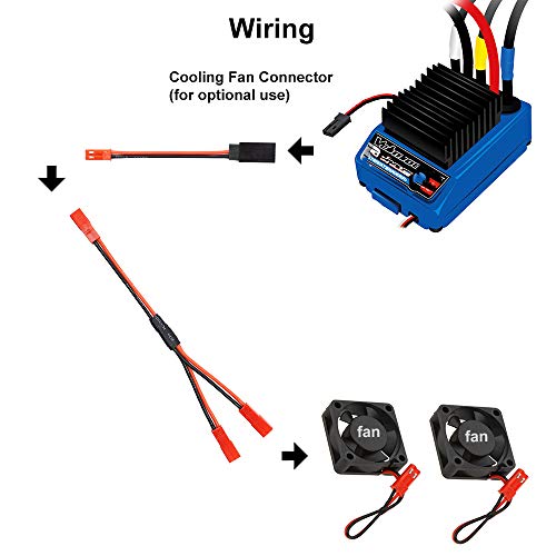 Servo Leads Splitter Cable and JST Plug Splitter JST Male Female Y Cable Parallel Adapter Harness JST to JR Adapter for RC Cars Models Airplane