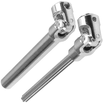 2Pcs Vgoohobby Universal Drive Shaft RC Crawler Driveshaft Compatible with Traxxas TRX4 Axial SCX10 AXI03007 Redcat Gen7 RC4WD D90 TF2 1/10 RC Crawler Car (Silver,129-179mm) - color: Silver, size: 129-179mm