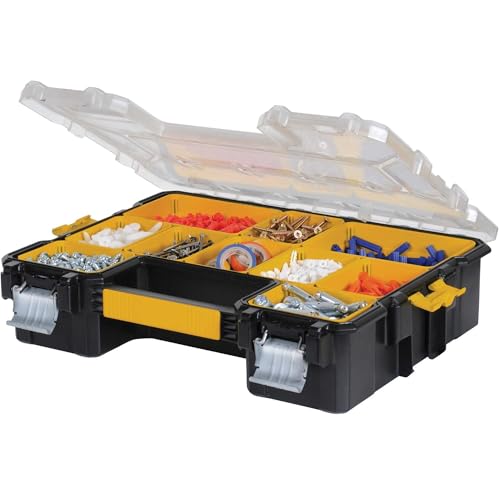 DEWALT Small Parts Organizer, Hardware Storage Box with Removable Dividers, 10-Compartment (DWST14825) (Pack of 3) - size: One Size (Pack of 3)