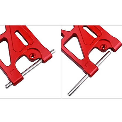 Aluminum Rear Lower Suspension Arms Set for ARRMA Mojave 6S BLX Upgrades 1/7 Scale Desert Truck, Replaces ARA330607 (Red) - color: Red