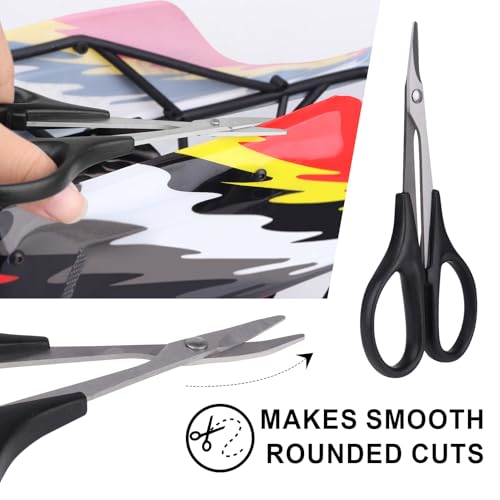 RC Hex Bits Set 1.5/2.0/2.5/3.0mm & RC Body Reamer 0-14mm Hole Puncher & Curved Scissors and Straight Scissor for RC Car Quadcopter Airplane Helicopter Boat Tool