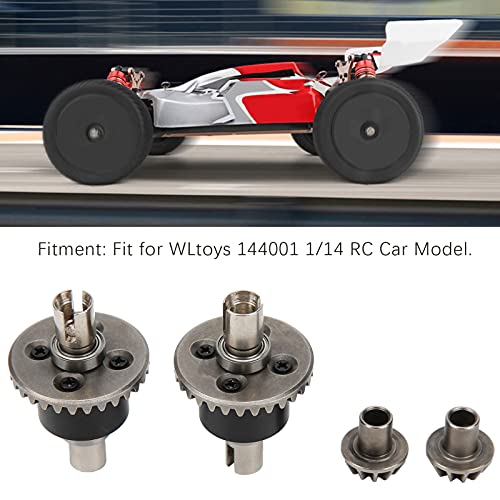 RC Car Differencial Gear, Metal 1/14 RC Car Differential Assembly Kits Accessory Compatible with 144001