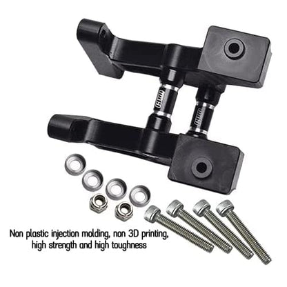 Special Material Rear Wing Mount Set for Traxxas 1/8 4WD Sledge Monster Truck 95076-4 Upgrades - Black