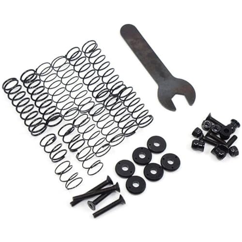 Yeah Racing 90mm Desert Lizard Two Stage Internal Spring Damper Pair Black For 1/10 Crawler #DDL-090BK