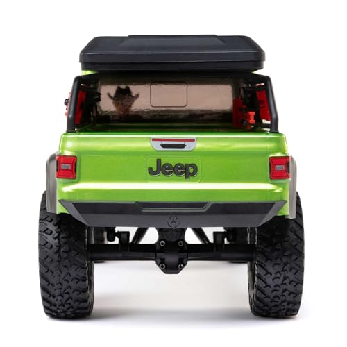 Axial SCX24 Jeep Gladiator RC Truck 4WD Rock Crawler Green AXI00005V2T3 | Brushed, RTR Ready-To-Run, Nothing Needed to Complete - color: Green