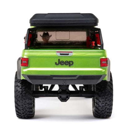 Axial SCX24 Jeep Gladiator RC Truck 4WD Rock Crawler Green AXI00005V2T3 | Brushed, RTR Ready-To-Run, Nothing Needed to Complete - color: Green