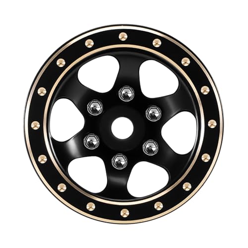 INJORA 1.0" Brass Beadlock Wheels for 1/24 1/18 RC Crawler Upgrade