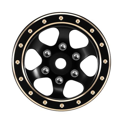 INJORA 1.0" Brass Beadlock Wheels for 1/24 1/18 RC Crawler Upgrade