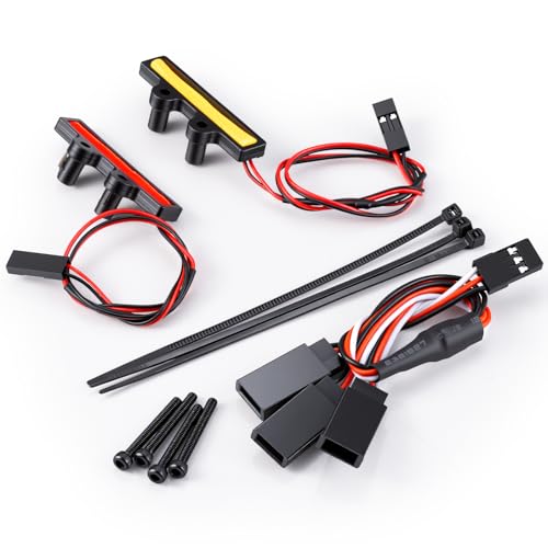 LSG LED Headlight and Taillight Kit for 1/16 Arrma Gorgon Truck & Buggy | Front/Rear Lamp Set RC Car Lights, Upgrade Lighting Accessories for 1:16 Remote Control Monster