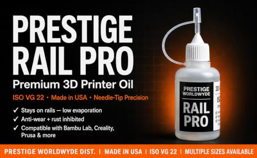 3D Printer Oil + IPA Solvent for Resin 3D Printers - 1oz Lubricant + 2oz Isopropyl Alcohol - Maintenance Kit for Linear Rails, Guide Rods, Lead Screws - Compatible with Bambu Lab, Creality - size: 1oz + 2oz IPA