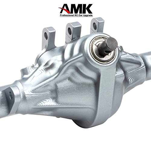 Aluminum Front & Rear Axles CNC Complete Axle Set for 1/10 RC Crawler Car Axial SCX10 II RGT 86100 Redcat GEN8 Element Enduro CC01 (Gray Front Rear Axle) - color: Gray Front Rear Axle