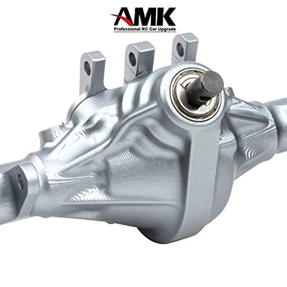 Aluminum Front & Rear Axles CNC Complete Axle Set for 1/10 RC Crawler Car Axial SCX10 II RGT 86100 Redcat GEN8 Element Enduro CC01 (Gray Front Rear Axle) - color: Gray Front Rear Axle