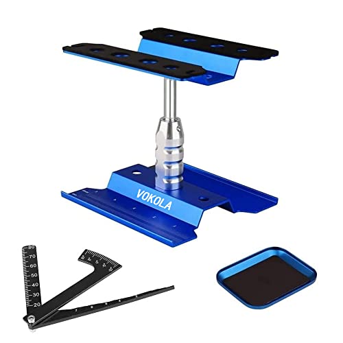 RC Car Work Stand Aluminum Repair Workstation, 360 Rotate, Suitable for 1/8, 1/10, 1/12, 1/16 Scale RC Cars