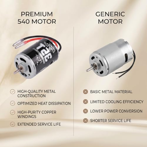 RC Crawler Motor, High Torque Sensored Brushless 1/10 Scale for Off-Road Crawling and Hobbyists Adventure Enthusiasts