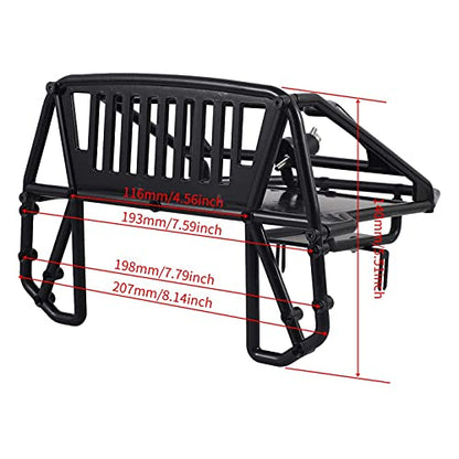 RC Crawler Back-Half Cage Body Shell for 1/10 RC Crawler TRX4 SCX10 90046 AT4 Redcat GEN 8 Scout II (Cage) - color: Cage