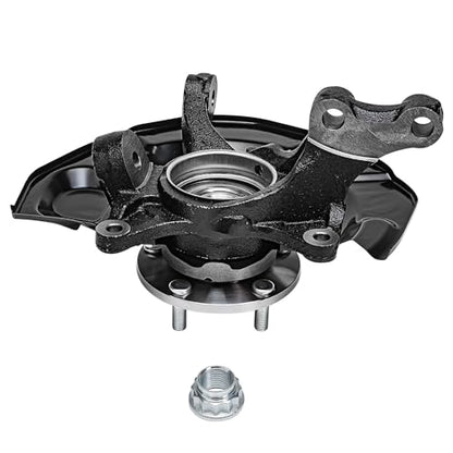 Detroit Axle - FWD Front Steering Knuckles CV Axles for 04-10 Toyota Sienna | 2 Steering Knuckles Wheel Hub Bearings 2 CV Axles Replacement - size: 4UX48618/Kit