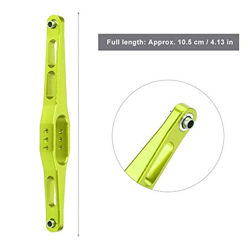 Rear Suspension Arm, Durable Metal 2pcs Set Rear Trailing Arms for RC Car Enthusiasts Off-Road Racing and Track Performance(Green 0023G)