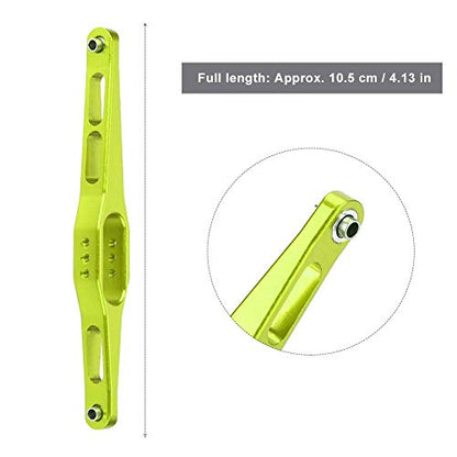Rear Suspension Arm, Durable Metal 2pcs Set Rear Trailing Arms for RC Car Enthusiasts Off-Road Racing and Track Performance(Green 0023G)