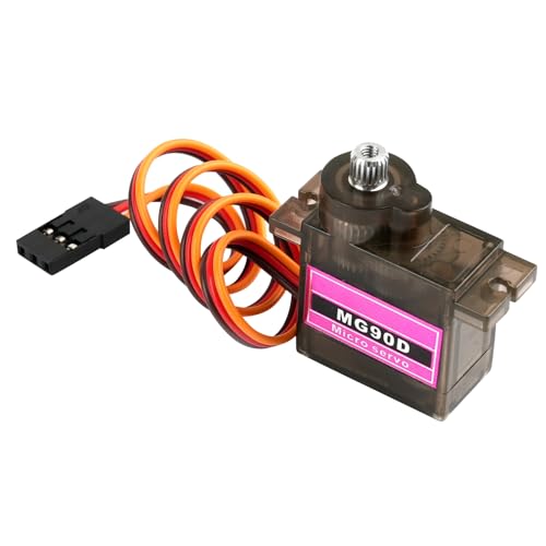 4 Pack MG90D Digital Servo 9g Lightweight Servo Full Metal Gears Micro Servo for Arduino Project RC Helicopter Boat Robot Car Gimbal - style: 4PCS MG90D - 180 Degree