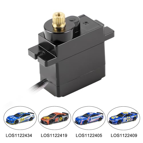 GLOBACT 1.2KG Micro Metal Gear Servo for Arrma Grom Losi Mini-B/Mini-T | SPMSSX110, For Granite Mojave Typhon Gorgon Quake Grom 1/12 1/14 1/16 1/18 RC Truck Racecar Upgrade - size: 1.2KG RC Servo