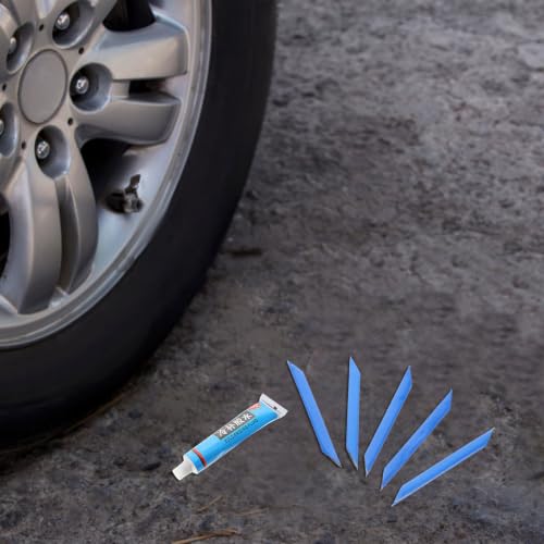 Rc Tire Glue for Tubeless Bike Tire Repair with 5 Adhesive Strips Sturdy Rubber Glue for Road Bicycle for Motorcycle and Outdoor Use