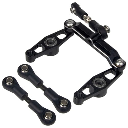 1/10 RC Car Aluminum Ball Bearing Crank Steering Arms Set for Tamiya TT-02 / TT-02D / TT-02E Racing Car Upgrade Parts