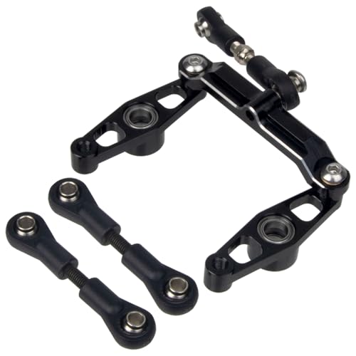 1/10 RC Car Aluminum Ball Bearing Crank Steering Arms Set for Tamiya TT-02 / TT-02D / TT-02E Racing Car Upgrade Parts