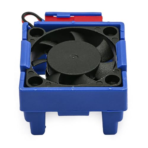 Plastic RC ESC Cooling Fan #3340 RC Spare Parts for TRAXXAS VXL-3S Slash/Rally/Bandit/Stampede RC Car (Blue) - color: Blue