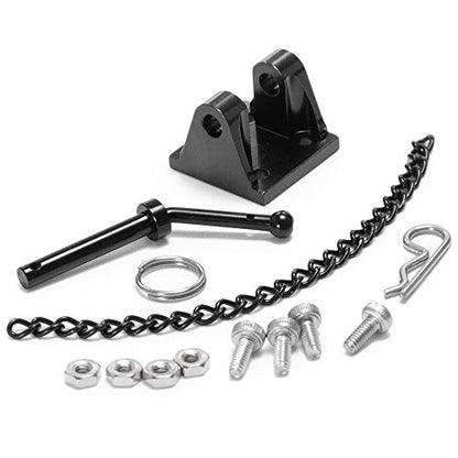 1set 1/10 Scale Alloy Metal Trailer Tow Pintle Hook Chain for 1:10 RC Crawler Car SCX-10 D90 TF2 Truck Accessory
