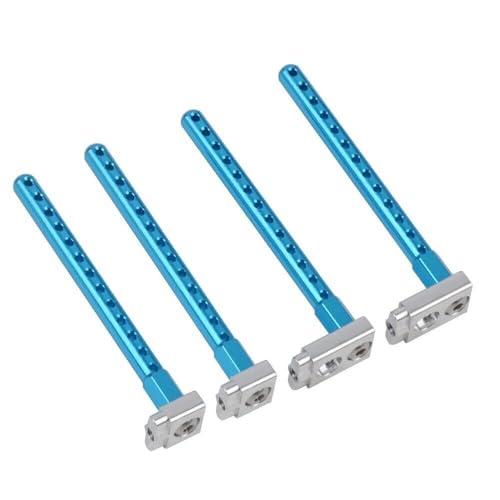 RC Body Post for Tamiya TT-02/ TT-02FT/ TT-02D/ TT-02RR 1/10 RC Car Shell Column Body Post Mounts with Clips Upgrade Parts Accessories (Blue) - color: Blue