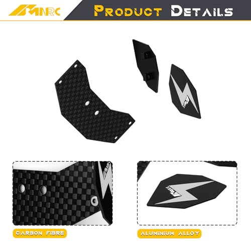 Alum Carbon Fiber Rear Wing Compatible with Losi 1/24 Micro-B Buggy Series Upgrades Part 1PC