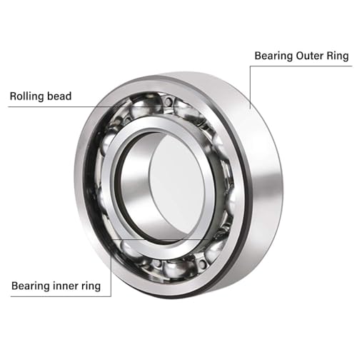YAMASO 20 Pcs 608 2RS Ball Bearings – Bearing Steel and Double Rubber Sealed Miniature Deep Groove Ball Bearings (8mm x 22mm x 7mm)