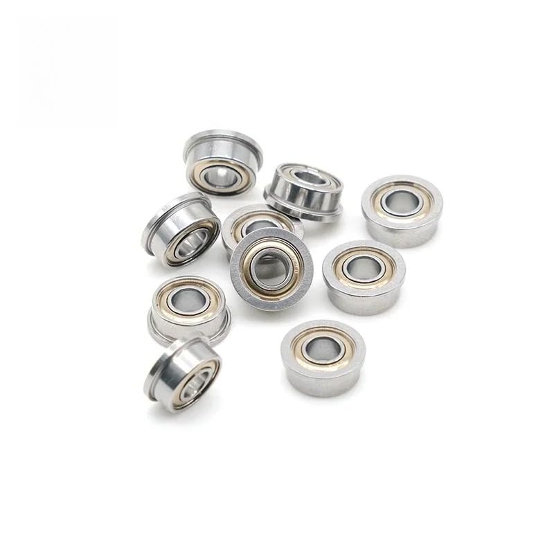 F683ZZ Flange Bearing 3x7x3 mm ABEC-7 (10 PCS) Flanged F683 Z ZZ Ball Bearings - size: F683ZZ 3x7x3