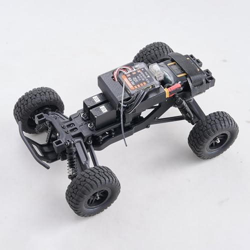 FCXㅤ FMS FSC24S 1/24 Chaser S RC Crawler, Short-Course Trucks with High Strength Nylon Frame, 2 Speed Switch Up to 26km/h, Hobby RC Car for Adults, Gifts (Purple) - color: Purple