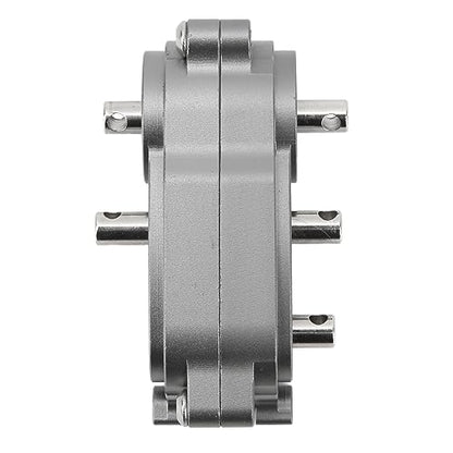 ZAWELYIO 2 Speed Gear Box Transfer Case for Axial SCX10 1/10 Scale Crawlers - 313mm WB CNC Machined with Dual Ratio Output (Ti Color) - color: Ti Color