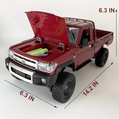 RC Rock Crawler RC Truck 4x4 Toyota LC79 MN82 RC Crawler 1/12 Scale | Remote Control Pickup Off Road All Terrain 280 Motor Proportional Throttle Steering RTR Hobby Toy Adult