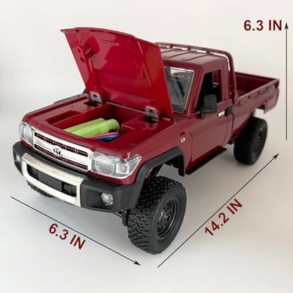RC Rock Crawler RC Truck 4x4 Toyota LC79 MN82 RC Crawler 1/12 Scale | Remote Control Pickup Off Road All Terrain 280 Motor Proportional Throttle Steering RTR Hobby Toy Adult