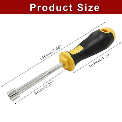Bonsicoky 8mm Socket Wrench Screwdriver | High-Carbon Steel, Hex Nut Driver Key, Hand Tool, For DIY & Hand-Making - size: 8mm