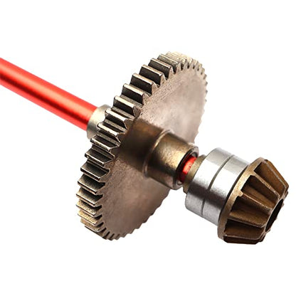 Metal Differential & Main Drive Shaft Upgraded Set Replacement Spare Parts Accessories Compatible with WLtoys 1/12 124016 124017 124018 124019 RC Car Upgrade Parts (Red) - color: 1:14 Upgraded Set