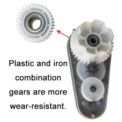 weelye RS775 24V Drive Gearbox High Torque Motor Upgrade Gearbox, for Ride on Car Kids Electric Vehicles Parts,W5-30