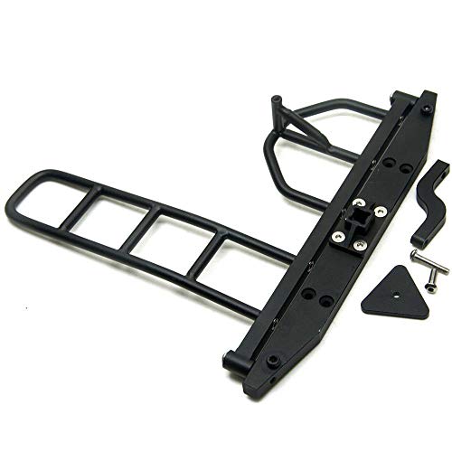 1/10 Scale RC Crawler Rear Bumper with Spare Tire Carrier for D90 D110 1:10 RC Crawler Car (A) - style: A