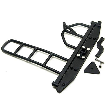 1/10 Scale RC Crawler Rear Bumper with Spare Tire Carrier for D90 D110 1:10 RC Crawler Car (A) - style: A