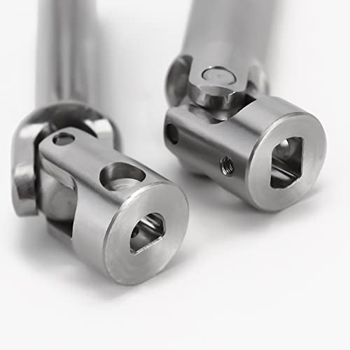 INJORA Stainless Steel Drive Shaft for TRX4M Defender Bronco Upgrade