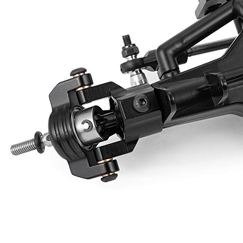 QUE-T Complete Aluminium Alloy Front Middle Rear Axle for 1/10 RC Crawler Car SCX10 90021 90027 90028 (1 Set) - color: 1x Front + 1x Middle + 1x Rear
