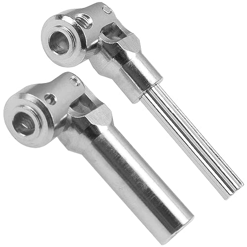 2Pcs Vgoohobby Universal Drive Shaft RC Crawler Driveshaft Compatible with Traxxas TRX4 Axial SCX10 AXI03007 Redcat Gen7 RC4WD D90 TF2 1/10 RC Crawler Car (Silver,84-102mm) - color: Silver, size: 84-102mm