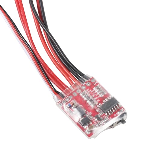 3PCS RC 20A Brushed ESC Motor Mini Speed Controller 2KHz Forward Reverse Brush Brake RC 2S for RC Car Boat Tank - color: 3PCS
