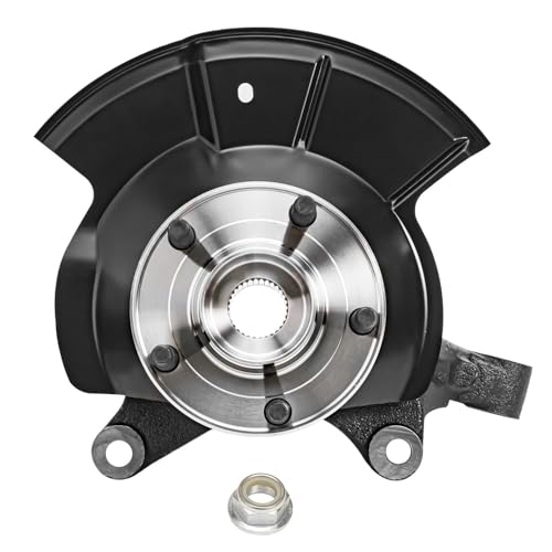 Detroit Axle - FWD Front Right Steering Knuckle CV Axle for 11-14 | Ford Edge, 11-15 Lincoln MKX, Passenger Side Steering Knuckle & Wheel Bearing Hub CV Axle 2011 2012 2013 2014 Replacement - size: 2UX48706/Pair