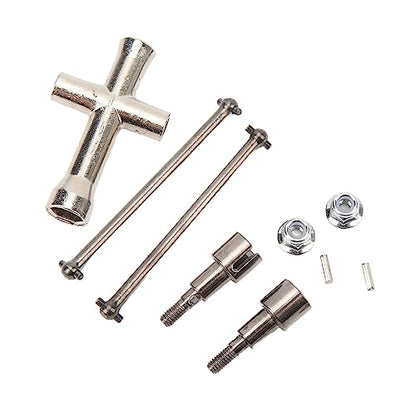RC Car Rear Drive Shaft Replacement, Steel Rear Axle Shaft for SCY 16101 16102 16103 16201 1/16 RC Cars, High - Precision Dogbone with Smooth Power Transmission
