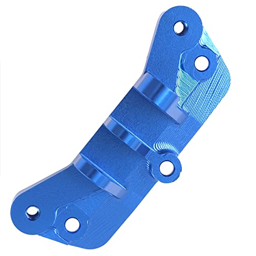 Aluminum Alloy Upper Tie Rod Mount Fixed Pull Rod Bracket Base Compatible with 1/8 Losi LMT 4WD Solid Axle RC Monster Car (Blue) - color: Blue