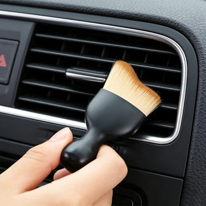4PCS Car Detailing Brush Kit, Multi-Use Soft No Scratch Vehicle Interior Detail Duster Brush Set, Automotive Dusting Cleaning Kit for Exterior Interior, Universal for Vehicles - size: 4 PCS